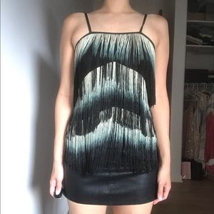 Fringe ombré top